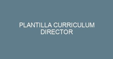 mejor plantilla curriculum director 1161