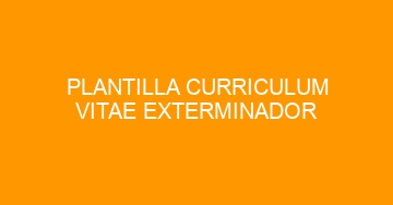 mejor plantilla curriculum vitae